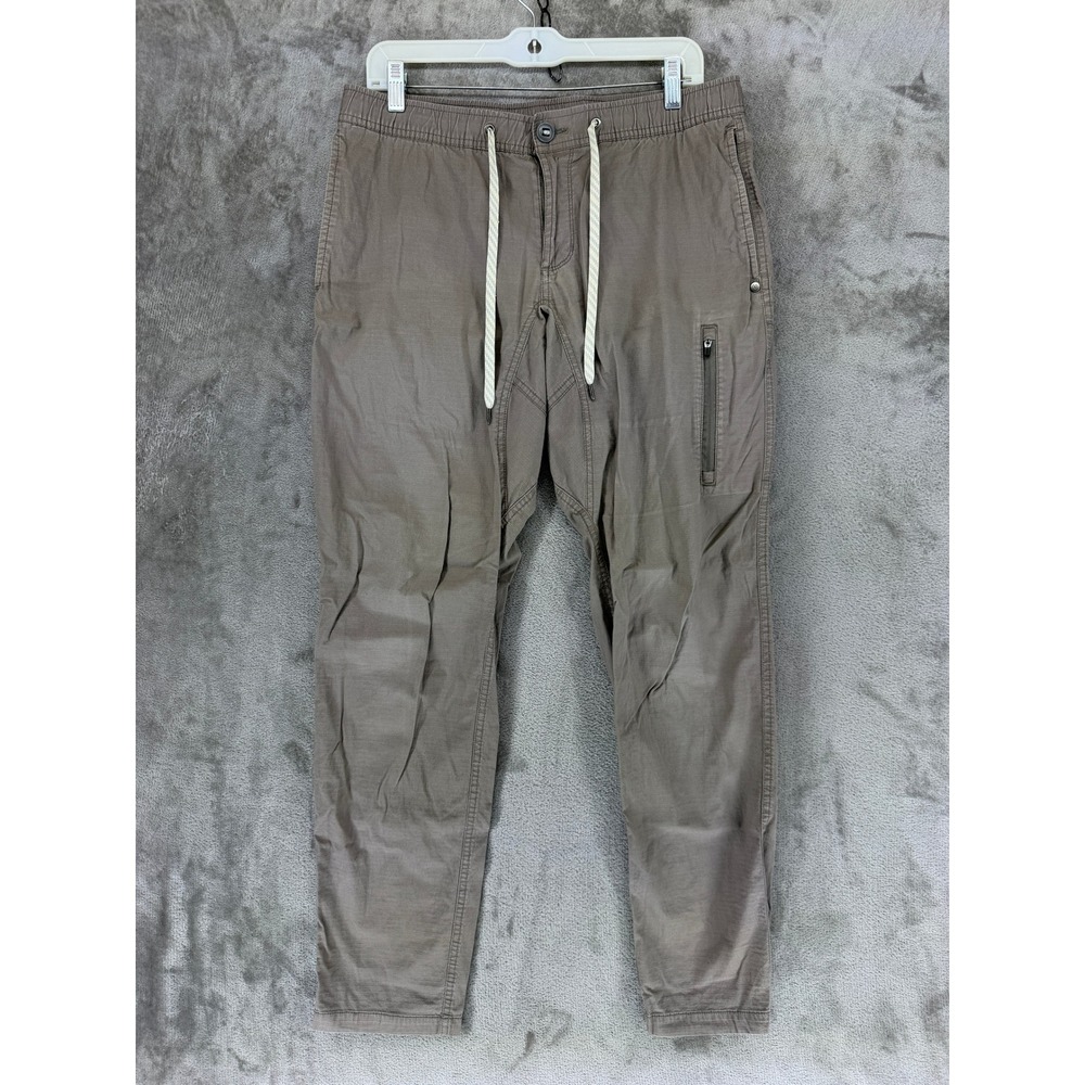 Vuori Ripstop Climber Pant Mens Large V412 Dark Oregano Tapered EUC